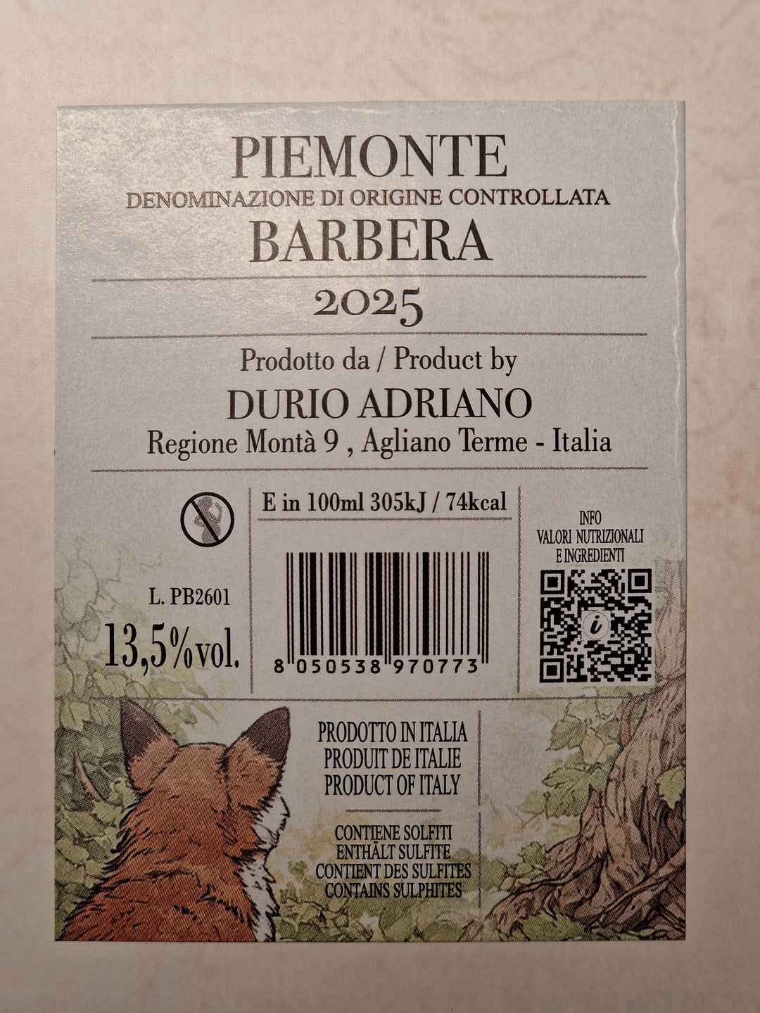 Durio - Bag-in-box Piemonte Barbera DOC 5L
