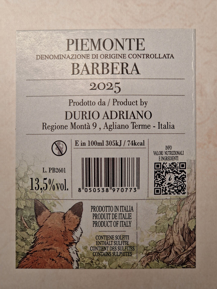 Durio - Bag-in-box Piemonte Barbera DOC 5L